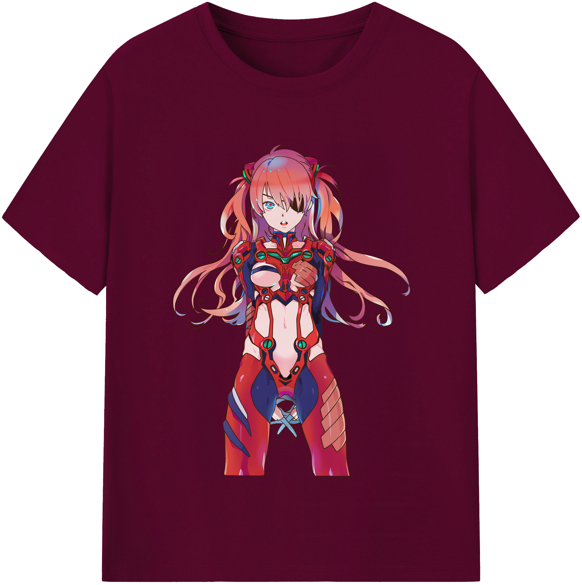 （画像用） EVA 新世紀エヴァンゲリオン レディースカジュアルプリントTシャツ（綿100％）